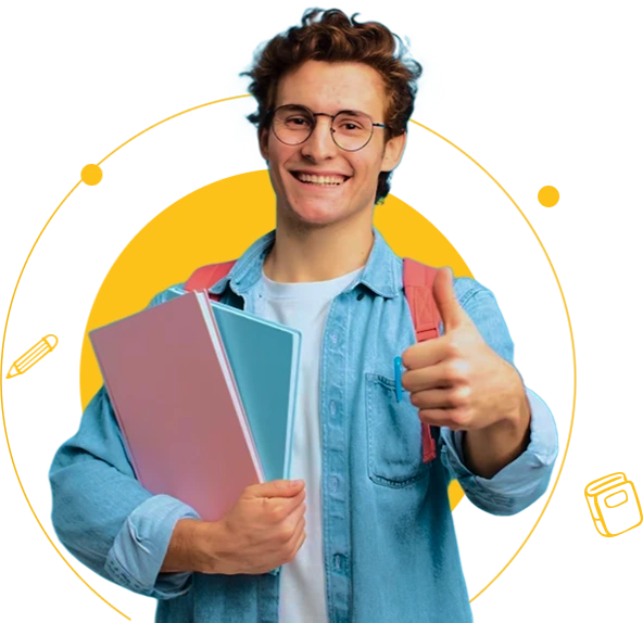 Student highlighting features of education loans